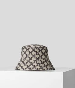 KARL LAGERFELD KL MONOGRAM BUCKET HAT