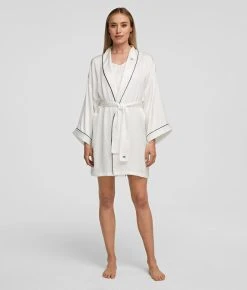 KARL LAGERFELD KIMONO AUS SATIN