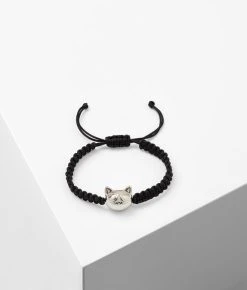 KARL LAGERFELD K/BRAIDED IKONIK CHOUPETTE ARMBAND