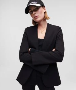 KARL LAGERFELD PUNTO-JACKE MIT KARL-LOGOBAND