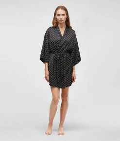 KARL LAGERFELD KL MONOGRAM KIMONO