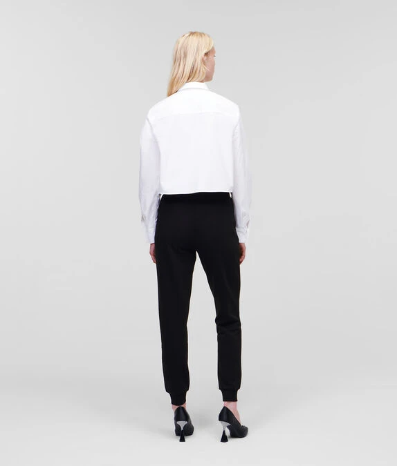 KARL LAGERFELD KL MONOGRAM SWEATHOSE MIT STRASSBESATZ – Bild 2