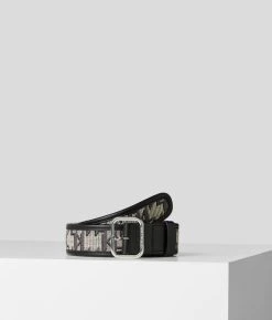 KARL LAGERFELD KL MONOGRAM JACQUARD-GÜRTEL