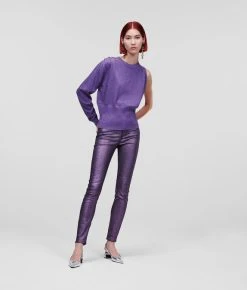 KARL LAGERFELD SCHILLERNDE SKINNY-JEANS