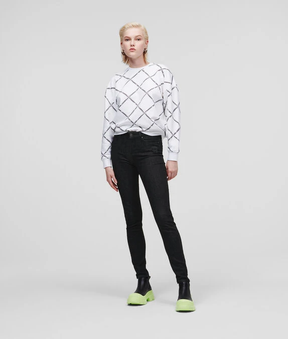 KARL LAGERFELD KARL IKONIK SCHWARZE SKINNY-JEANS