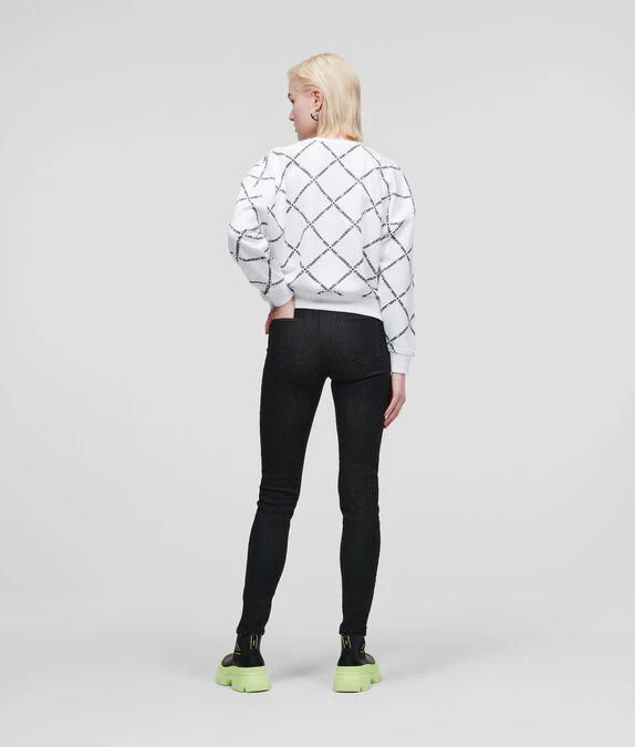 KARL LAGERFELD KARL IKONIK SCHWARZE SKINNY-JEANS – Bild 2