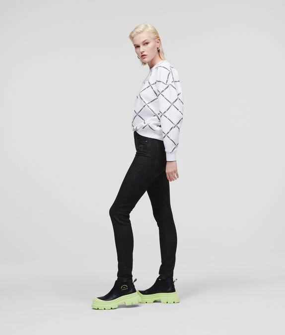 KARL LAGERFELD KARL IKONIK SCHWARZE SKINNY-JEANS – Bild 4