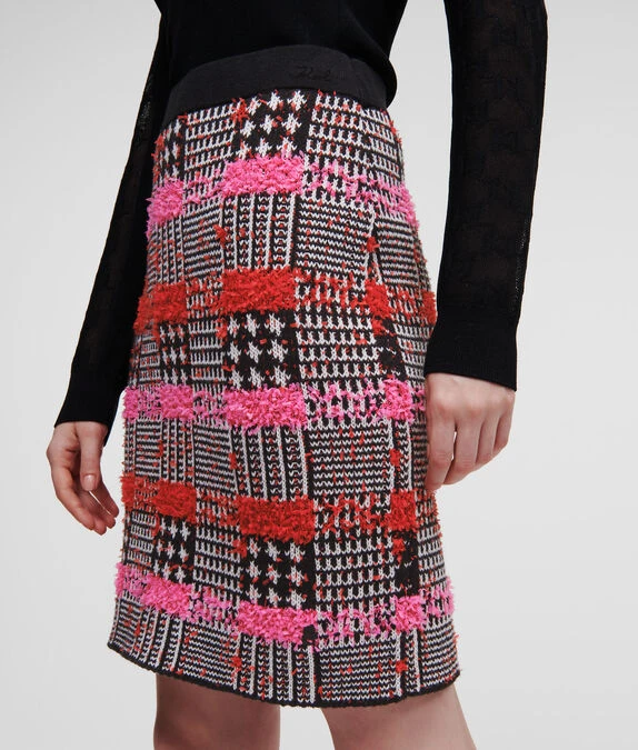 KARL LAGERFELD BOUCLÉ-BLEISTIFTROCK – Bild 3