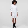 KARL LAGERFELD POPELINE-KLEID MIT PUFFÄRMELN, HANDVERLESEN VON HUN KIM