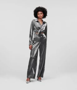 KARL LAGERFELD METALLIC-JUMPSUIT