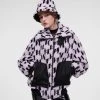 KARL LAGERFELD KL-MONOGRAMM BOMBERJACKE MIT KUNSTFELL