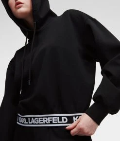 KARL LAGERFELD KARL-LOGO-KAPUZENPULLOVER