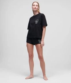 KARL LAGERFELD KARL IKONIK -SET AUS SHORTS UND T-SHIRT