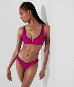 KARL LAGERFELD BANDEAU IM KARL-STIL MIT KONTRASTFARBENER EINFASSUNG