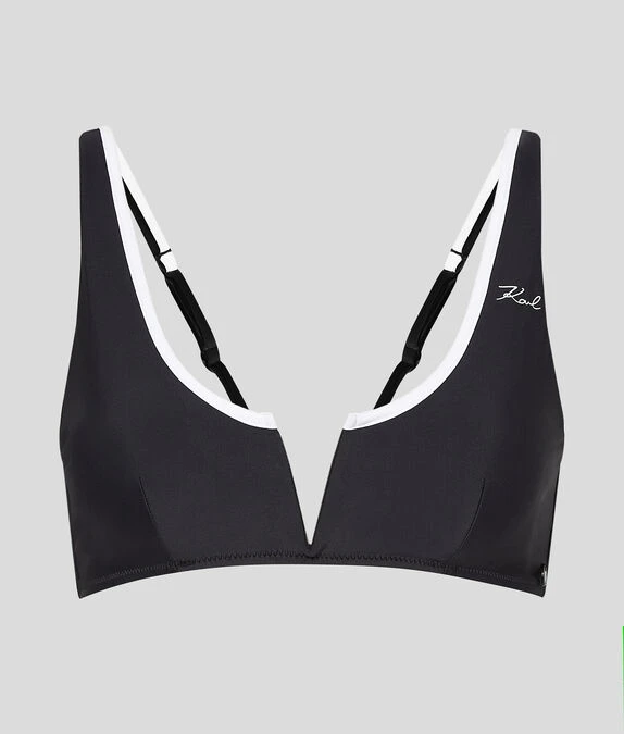 KARL LAGERFELD BANDEAU IM KARL-STIL MIT KONTRASTFARBENER EINFASSUNG – Bild 4