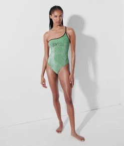 KARL LAGERFELD KARL IKONIK LUREX-BADEANZUG