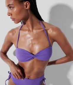 KARL LAGERFELD BANDEAU-BIKINIOBERTEIL IM KARL-STIL MIT TWIST-DETAIL