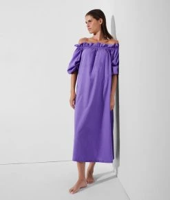 KARL LAGERFELD SCHULTERFREIES STRANDKLEID IM KARL-STIL