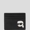 KARL LAGERFELD K/IKONIK KARTENETUI AUS LEDER