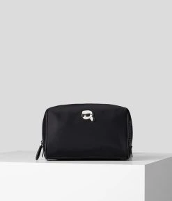 KARL LAGERFELD K/IKONIK  KOSMETIKTASCHE AUS NYLON