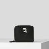 KARL LAGERFELD K/IKONIK  PORTEMONNAIE AUS NYLON MIT REISSVERSCHLUSS