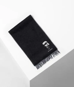 KARL LAGERFELD K/IKONIK  SCHAL AUS WOLLE