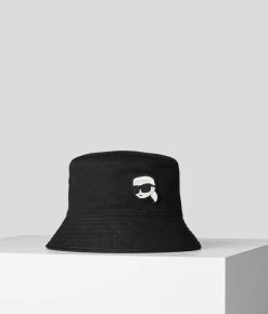 KARL LAGERFELD K/IKONIK  WENDBARER BUCKET-HAT