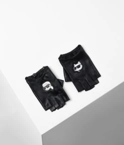 KARL LAGERFELD K/IKONIK  FINGERLOSE HANDSCHUHE