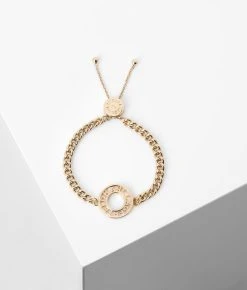 KARL LAGERFELD K/CIRCLE ARCHIVE KETTENARMBAND MIT LOGO