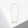 KARL LAGERFELD K/SIGNATURE GOLDFARBENE HALSKETTE