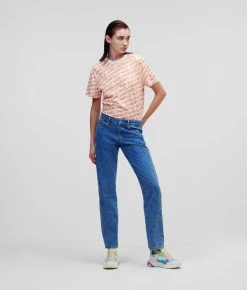 KARL LAGERFELD JEANS MIT DURCHGEHENDEM DIAGONALEM KARL-LOGO