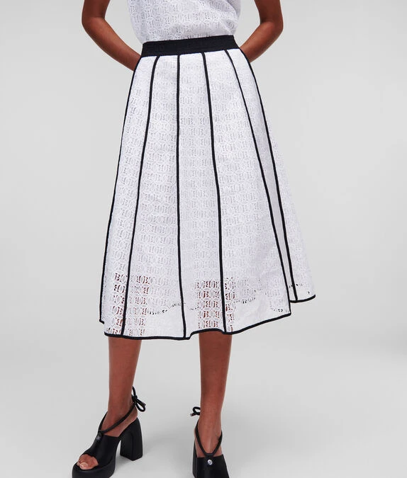 KARL LAGERFELD KL MONOGRAM SPITZENROCK – Bild 2