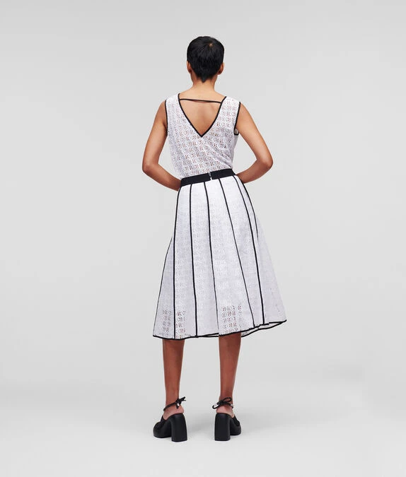 KARL LAGERFELD KL MONOGRAM SPITZENROCK – Bild 3