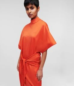 KARL LAGERFELD WICKELKLEID AUS JERSEY