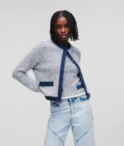 KARL LAGERFELD STRICKJACKE AUS DENIM