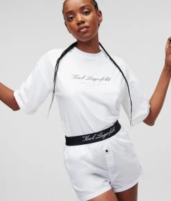 KARL LAGERFELD HOTEL KARL SHORTS UND T-SHIRT-PYJAMA-SET
