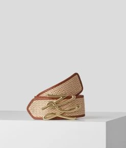 KARL LAGERFELD K/AUTOGRAPH BREITER BASTGÜRTEL