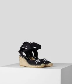 KARL LAGERFELD Kamini Signia Sandale Zum Binden Am Knöchel