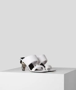 KARL LAGERFELD Ikon Heel Sandale Mit Zwei Riemen